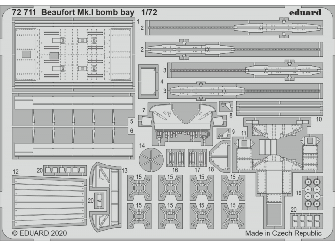 Фототравление для Beaufort Mk. I бомболюк