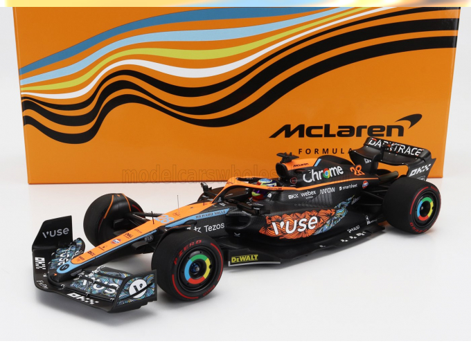 McLAREN F1 Mcl36 Mercedes Team Mclaren №28 Test Abu Dhabi (2022) Oscar Piastri, Orange Black