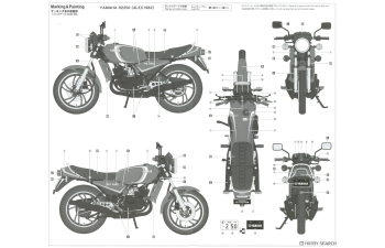 Сборная модель YAMAHA Rz250 (4l3) Y.a.c. Limited (1982)