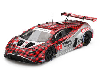 LAMBORGHINI Huracan Gt3 Evo2 Team Pfaff Motorsports №9 Imsa 12h Sebring (2025) Andrea Caldarelli - Marco Mapelli - James Hinchcliffe, Red Black Silver