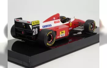 FERRARI F1 F93a №28 Season (1993) Gerhard Berger - Con Vetrina - With Showcase, Red White