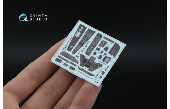 3D Декаль интерьера кабины Ка-50 (черные панели) (Italeri) (с 3D-печатными деталями)