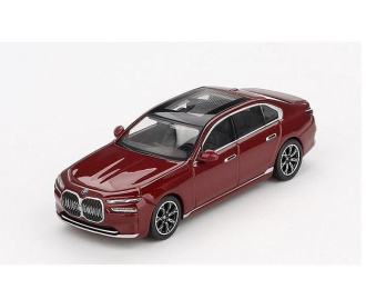 BMW i7 xDrive60 RHD (2023), dark red