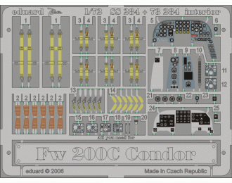 Цветное фототравление для Fw 200C Condor interior (интерьер)