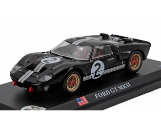 FORD USA Gt40 Mkii 7.0l V8 Team Shelby American Inc. №2 Winner 24h Le Mans (1966) Bruce Mclaren - Chris Amon, Black Silver