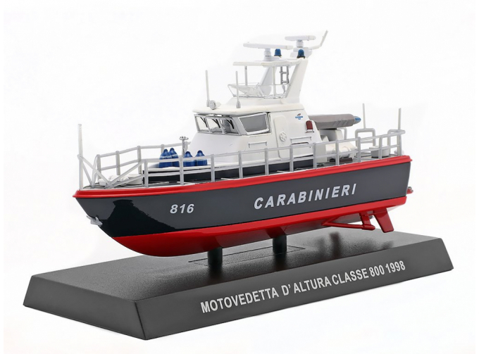 MOTOVEDETTA D'altura Classe 800 Boat Carabinieri (1998), White Blue Red