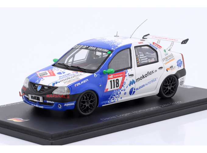 DACIA Logan Team Swiftwing.de №118 24h Nurburgring (2022) J.Bussmann - O.Kriese - M.Lachmayer - Y.Lachmayer, White Blue