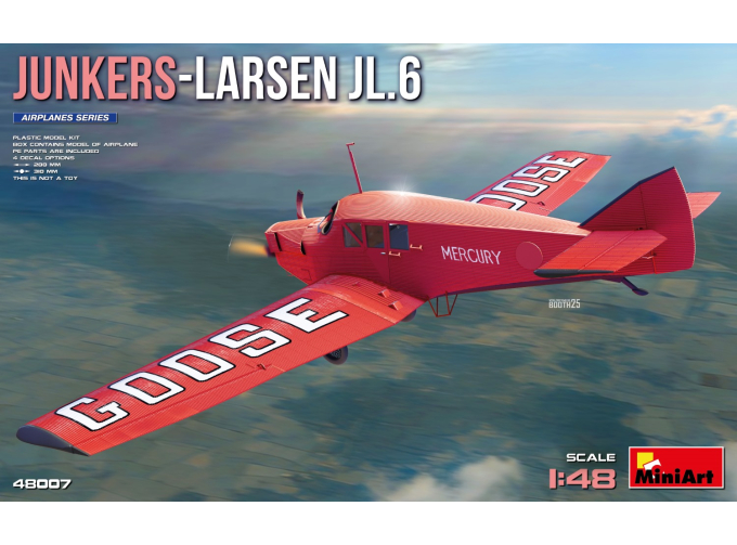 Сборная модель JUNKERS Larsen Jl.6 Airplane 1920