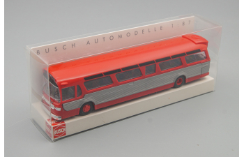 GMC TDH Fishbowl City Bus (1959), red / silver