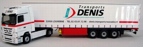 MERCEDES-BENZ Actros MP3 Tautliner Transports Denis, white