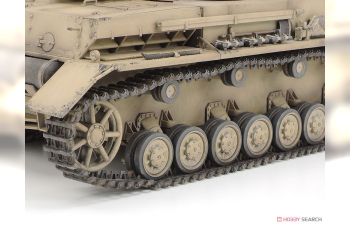 Сборная модель German Tank Panzerkampfwagen IV Ausf.F & Motorcycle Set "North Africa"