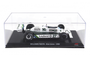 WILLIAMS F1 Fw07b N 27 World Champion Season (1980) Alan Jones - Con Vetrina - With Showcase, White Green