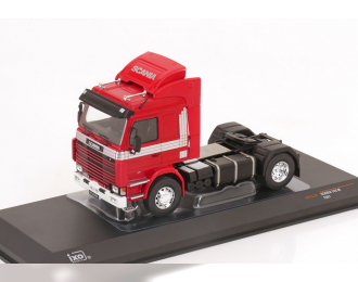 SCANIA 142M (1981), red silver
