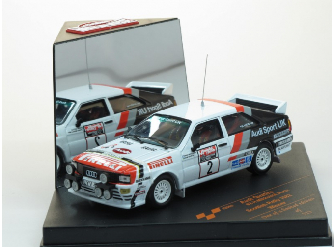 AUDI Quattro #2 H.Mikkola/A.Hertz Scottish Rally Winner (1982), white