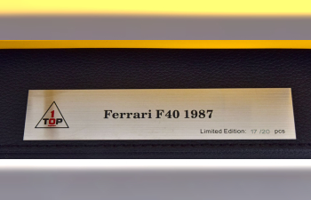 FERRARI F40 High End Resin Model (1987), yellow