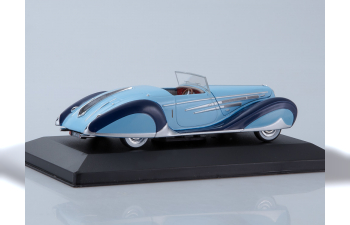 DELAHAYE 165 V12 (1938), light blue / blue