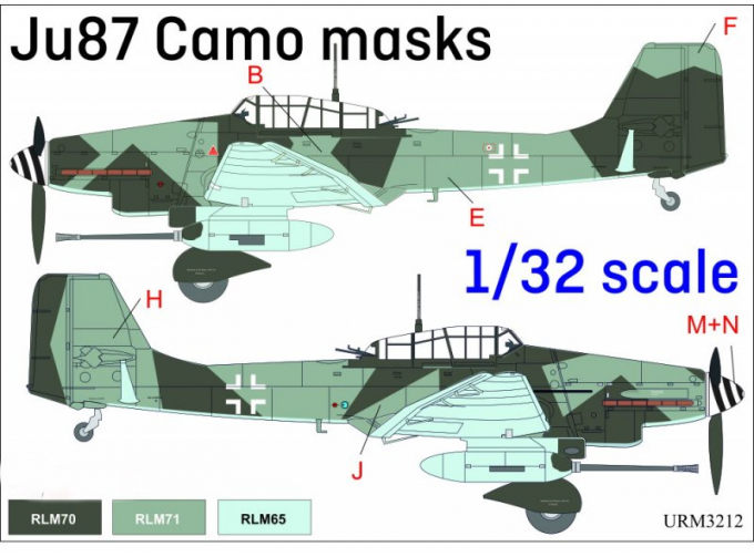 Маска окрасочная Ju87 Stuka Camo