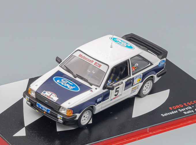 FORD Escort XR3i № 5 Rally-de-la-Rioja 1983, white / blue