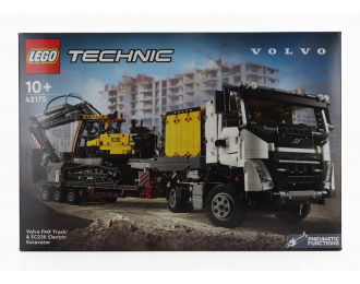 VOLVO Lego Technic - Fmx 540 Truck Pianale Trasporto Ec230e Escavatore - Electirc Excavator (2021), White