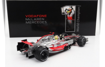 McLAREN F1 Mp4/23 Team Vodafone Mclaren Mercedes N22 World Champion Brazilian Gp With Rain Tires (2008) Lewis Hamilton, Silver Red