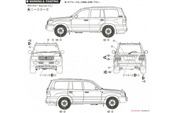 Сборная модель Toyota Land Cruiser 100 WAGON VX Limited