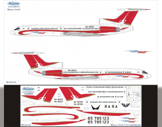 Декаль на самолет тушка-154М (АваПРАД 2007)