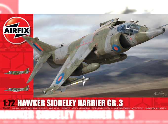 Сборная модель Британский штурмовик Harrier GR.3
