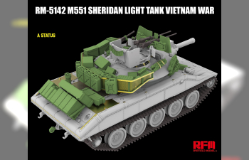 Сборная модель M551 Light Tank SHERIDAN Vietnam War