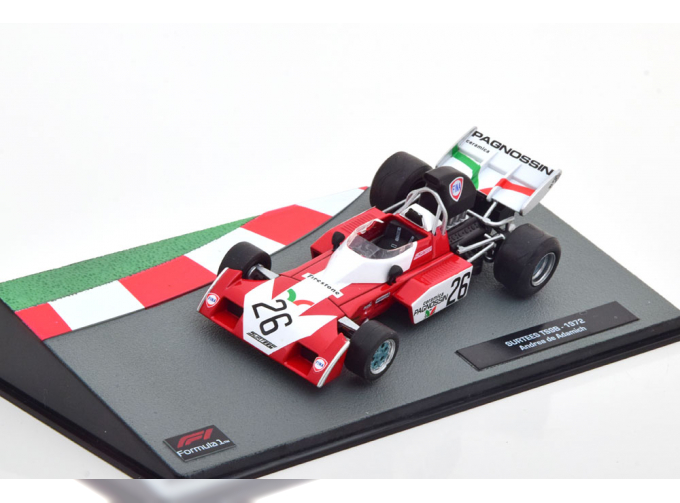 SURTEES F1 Ts9b №26 Season (1972) Andrea De Adamich, Red White