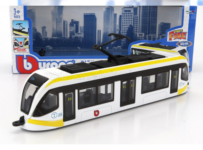 TRAM City Tram Autobus, White Yellow Black