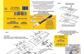 F4F-4 Wildcat Open Gun Bays / for Arma Hobby kit