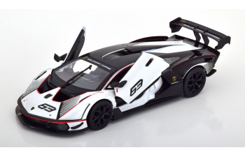 LAMBORGHINI Essenza SCV12 No 63 Squadra Corse (2022), white metallic/ black