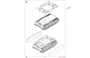 Сборная модель немецкий средний танк Pzkpfw IV Ausf.H