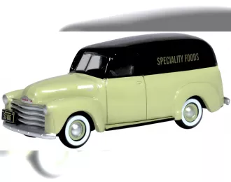 CHEVROLET Panel Van Speciality Foods (1950), yellow/black