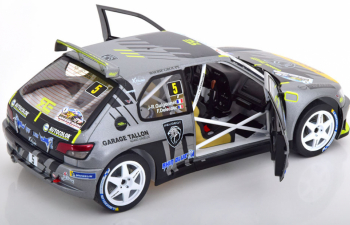 PEUGEOT 306 Maxi Team Sebastian Loeb Racing №5 Rally Mont Blanc (2021) F.Delecour - J.R.Guigonnet, Grey Black