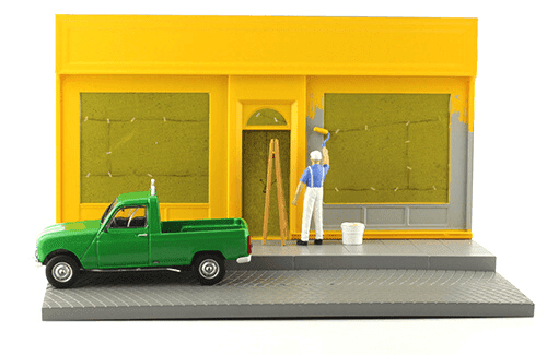 RENAULT 4L (модель с диорамой) - Le peintre