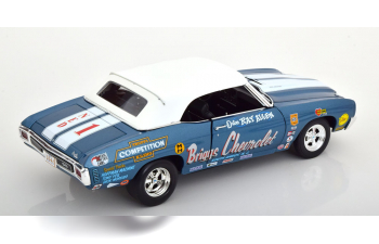 CHEVROLET Chevelle Cabrio Briggs Drag Car, Allen (1970), blue metallic / white