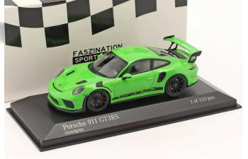 PORSCHE 991 II GT3 RS (2018), lizard green / black wheels