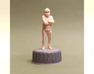 Фигура 0900 Саня мотоциклист, неокрашенная