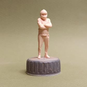 Фигура 0900 Саня мотоциклист, неокрашенная