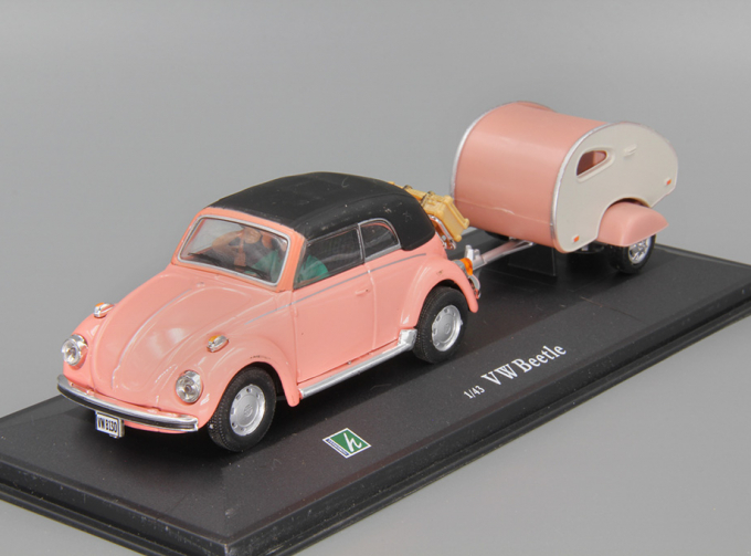 VOLKSWAGEN Beetle Cabrio с прицепом, pink