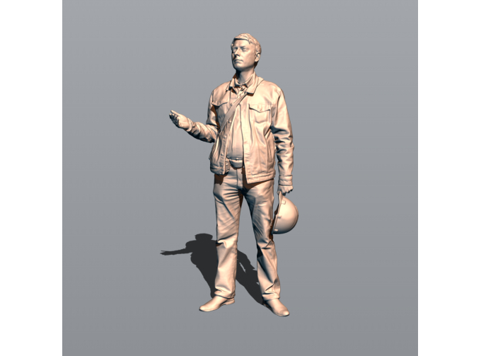 Фигура Лёха прораб (масштаб 1:24, окрашенная)