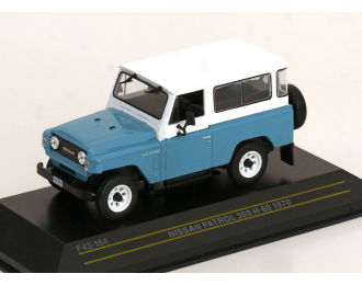 NISSAN Patrol 300 H-6 (1970) light blue / white