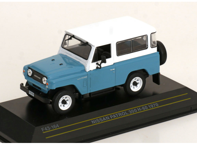 NISSAN Patrol 300 H-6 (1970) light blue / white