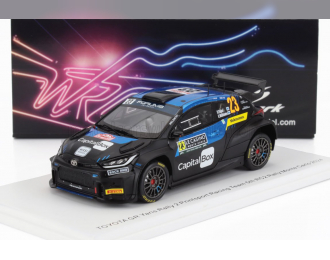 TOYOTA Yaris Gr Rally2 Team Printsport Racing №23 5th Rc2 Rally Montecarlo (2024) Sami Pajari - Enni Malkonen, Blue