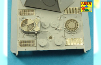 Grilles for Panther, Ausf.G & Jagdpnther, Ausf.G2–late models (Takom)