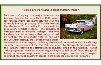 FORD Parklane 2х дверный универсал (1956), розово-белый