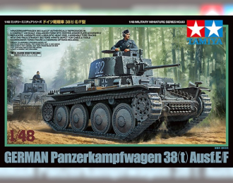 Сборная модель Немецкий танк Panzer 38(t) Ausf.E/F с фигурой танкиста