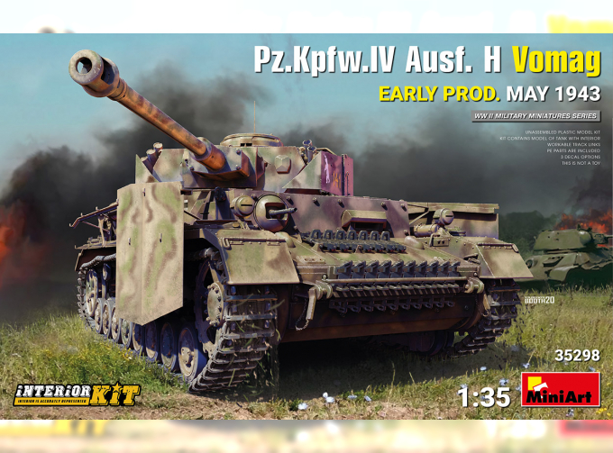 Сборная модель Немецкий танк Pz.Kpfw.IV Ausf. H Vomag