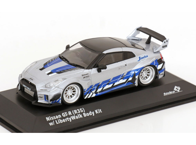 NISSAN Skyline GT-R (R34) Liberty Walk Body Kit (2020), silver / blue
